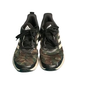Adidas Kids Sneakers - Black and Camouflage Youth 6